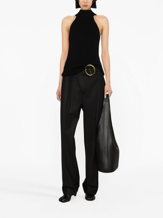 Straight wrap trousers