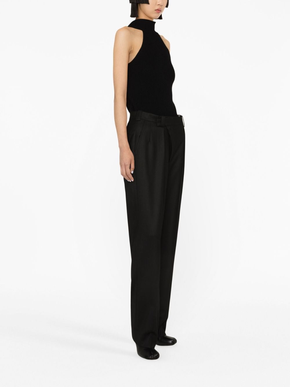 Straight wrap trousers