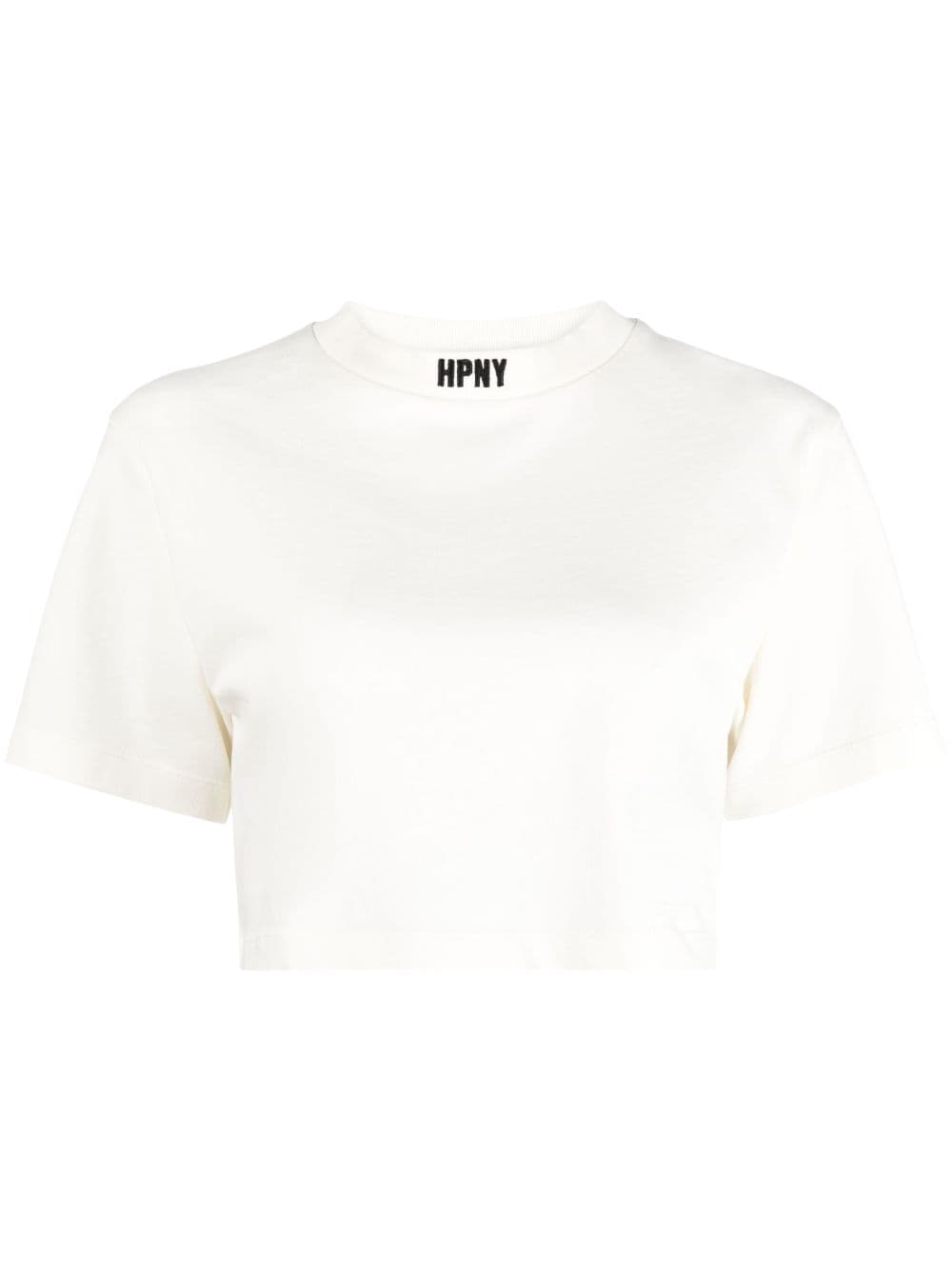 T-shirt crop HPNY con ricamo