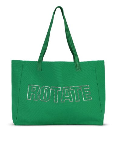 Tote bag with rhinestones