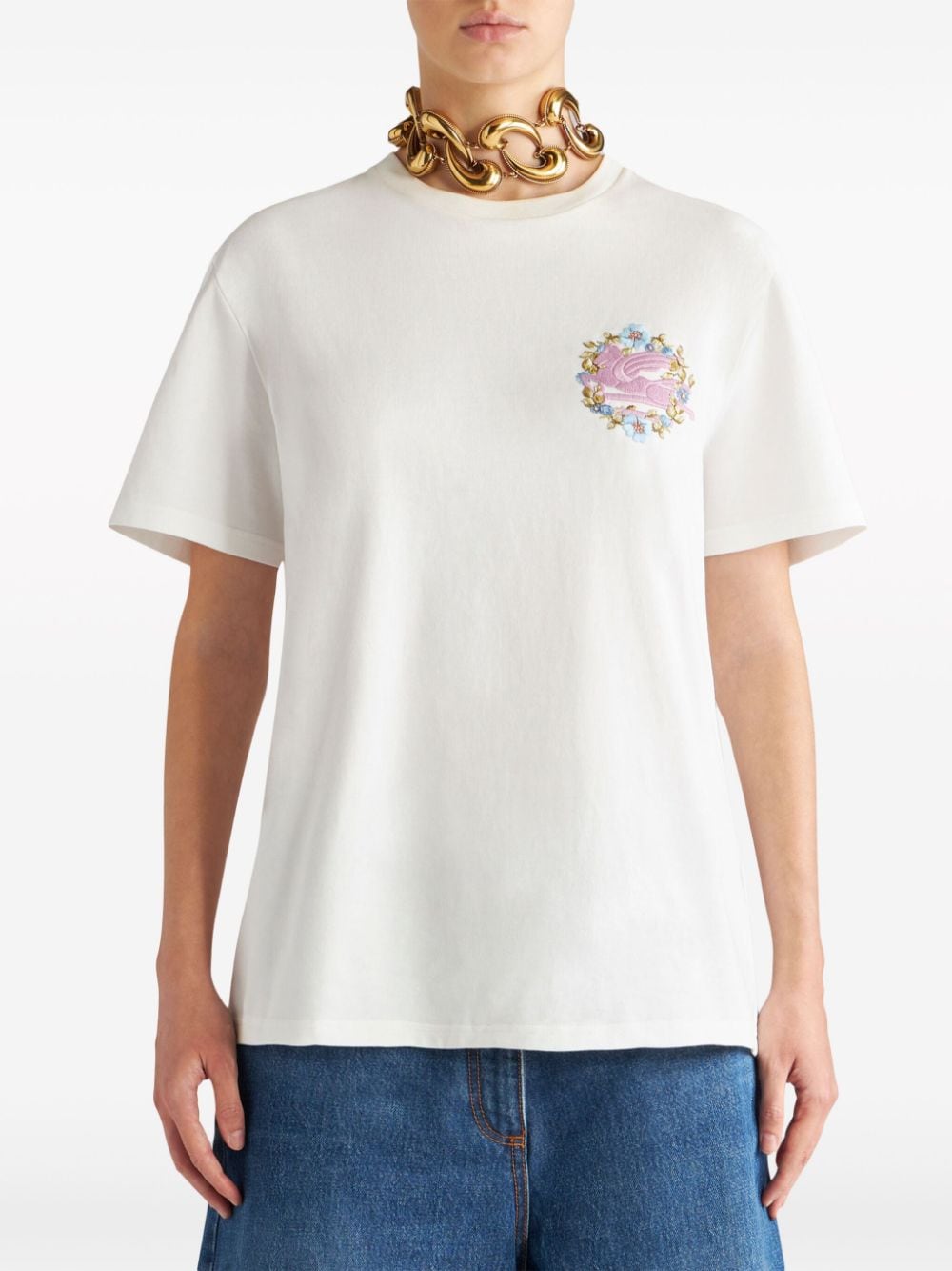 T-shirt with Pegasus embroidery